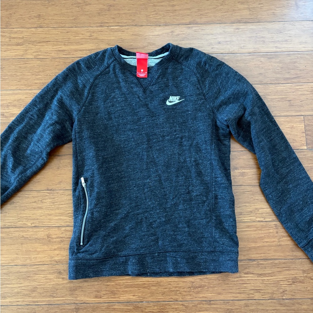 Nike Men's Charcoal Crewneck Sweater